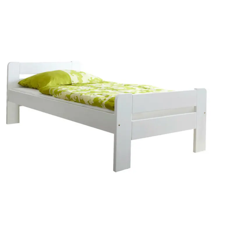 Bett 90/200 cm in Weiß