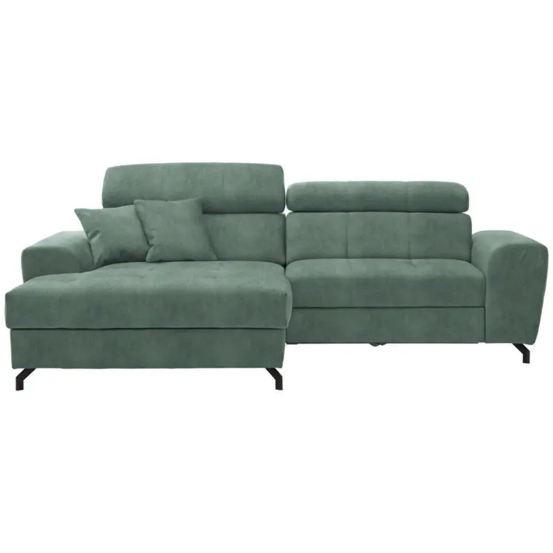 Ecksofa in Velours Mintgrün
