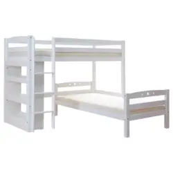 Etagenbett 90/200 cm Weiß