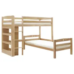Etagenbett 90/200 cm Buchefarben