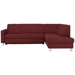 Ecksofa in Flachgewebe Rot