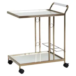 Servierwagen in Goldfarben