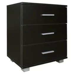 Nachtkästchen in Schwarz