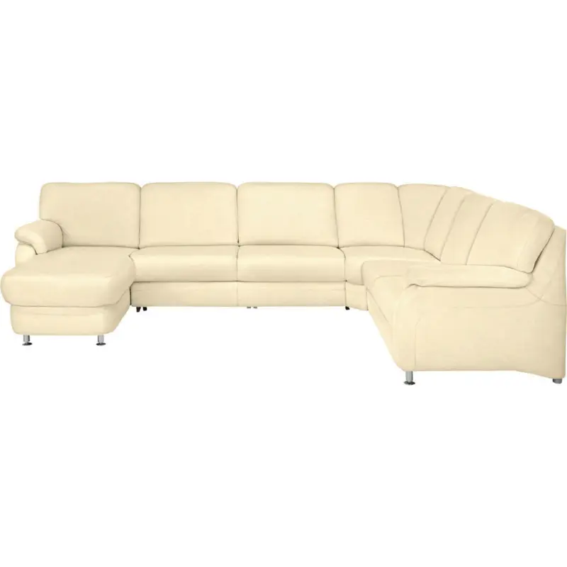 Wohnlandschaft in Echtleder Naturfarben