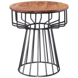 Beistelltisch in Holz 47/47/55 cm