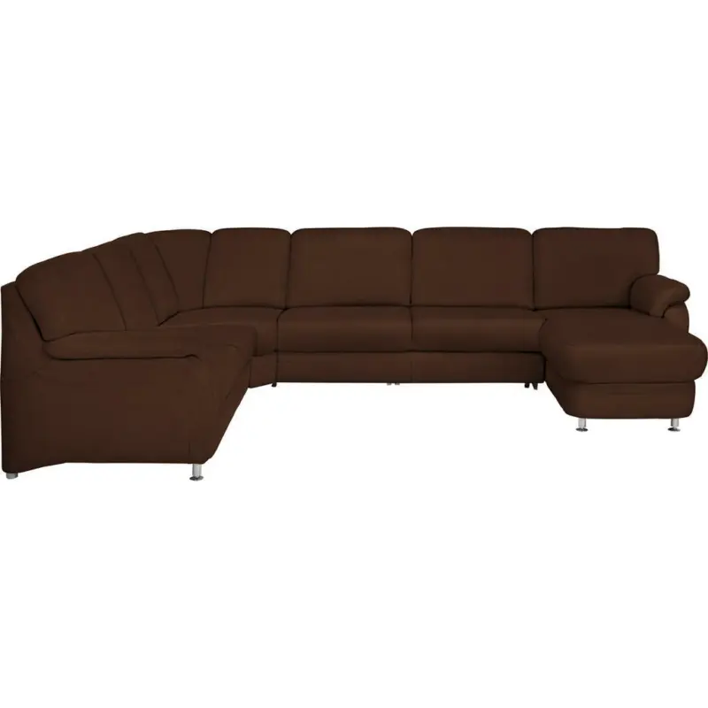 Wohnlandschaft in Echtleder Kastanienfarben