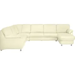 Wohnlandschaft in Echtleder Naturfarben