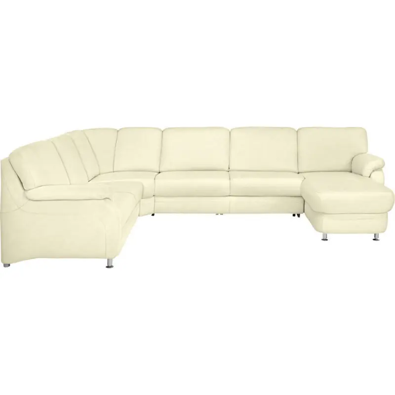 Wohnlandschaft in Echtleder Naturfarben