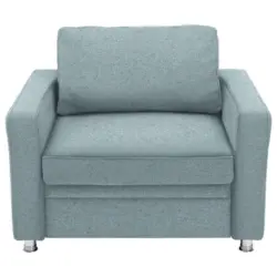 Schlafsessel in Flachgewebe Türkis