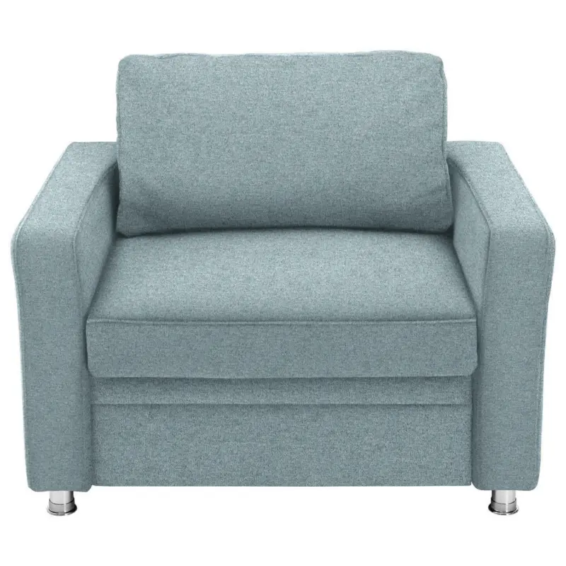 Schlafsessel in Flachgewebe Türkis