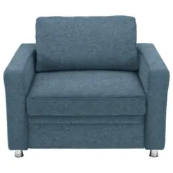 Schlafsessel in Flachgewebe Blau