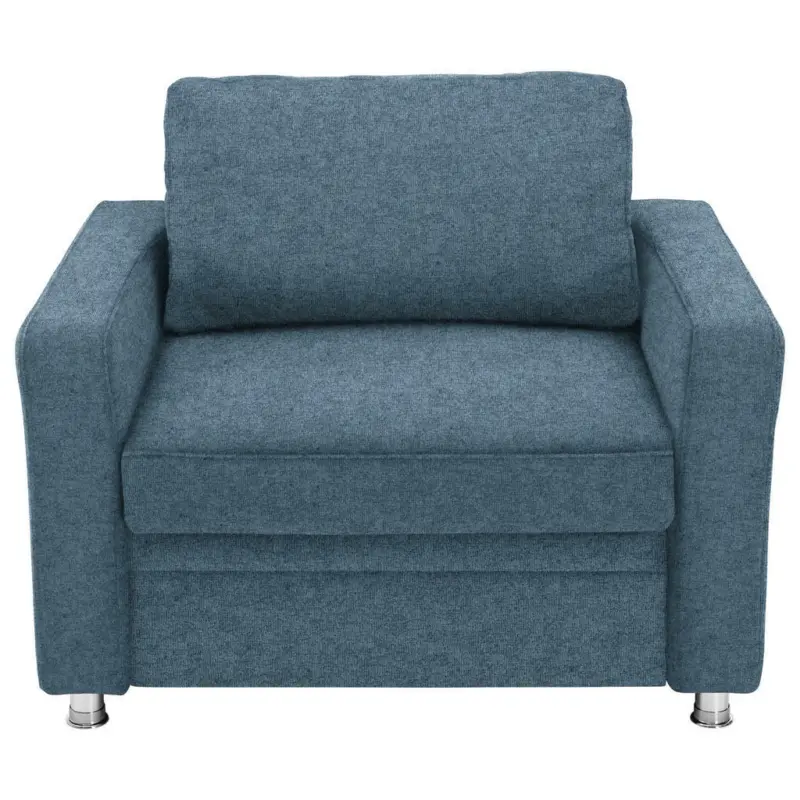 Schlafsessel in Flachgewebe Blau