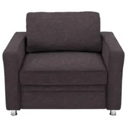 Schlafsessel in Flachgewebe Braun