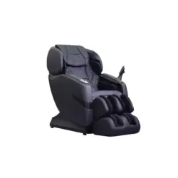 Massagesessel in Lederlook Schwarz