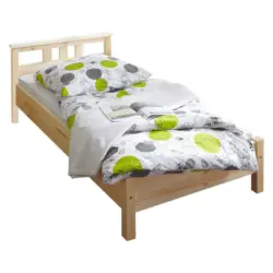 Bett 100/200 cm in Kieferfarben