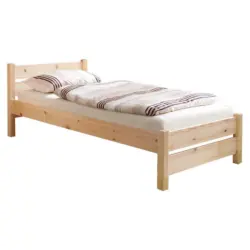 Bett 90/200 cm in Kieferfarben