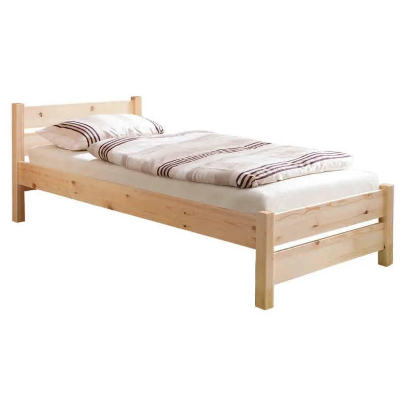 Bett 90/200 cm in Kieferfarben