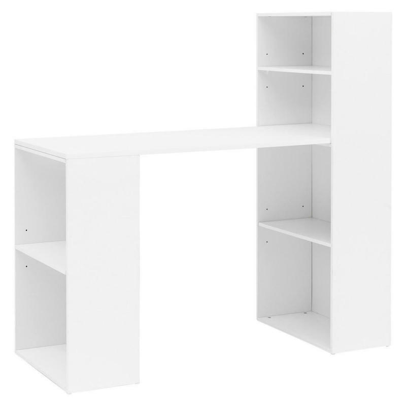 Schreibtisch 120/53/120 cm in Weiß