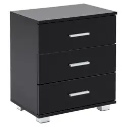 Nachtkästchen in Schwarz