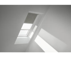 VELUX Vorteils-Set Verdunkelungsrollo olive gepunktet und Faltstore Plissee weiß manuell Rahmen aluminium DFD F08 4575S