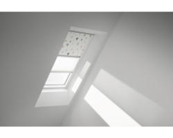 VELUX Vorteils-Set Verdunkelungsrollo Kids Drachen und Faltstore Plissee weiß manuell Rahmen aluminium DFD CK02 4667S