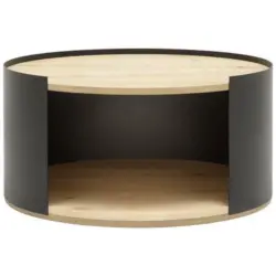 Couchtisch in Holz, Metall 80/80/40 cm