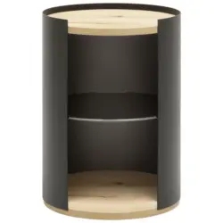 Beistelltisch in Holz, Metall 40/40/55 cm