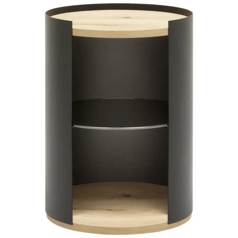 Beistelltisch in Holz, Metall 40/40/55 cm