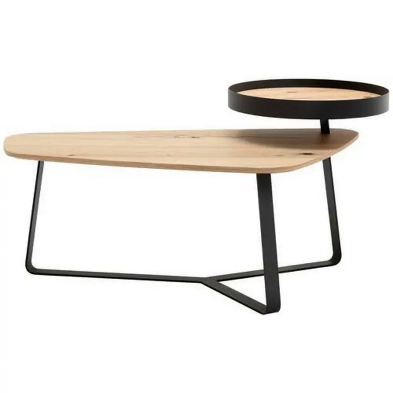 Couchtisch in Holz, Metall 110/71,1/40-53,5 cm