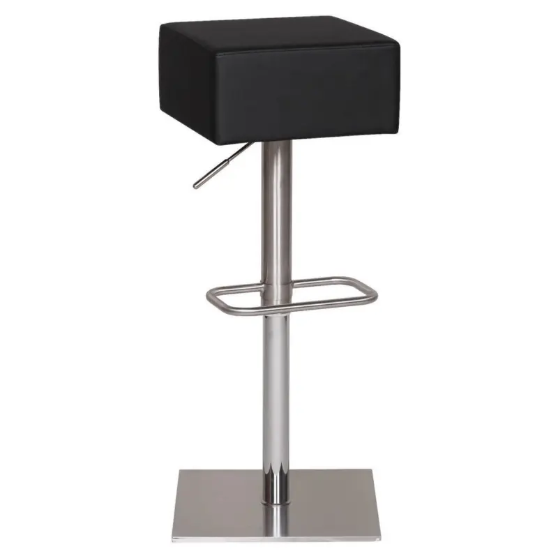 Barhocker in Textil Schwarz