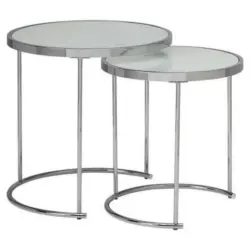 Satztisch in Glas 50/50/50,5 cm