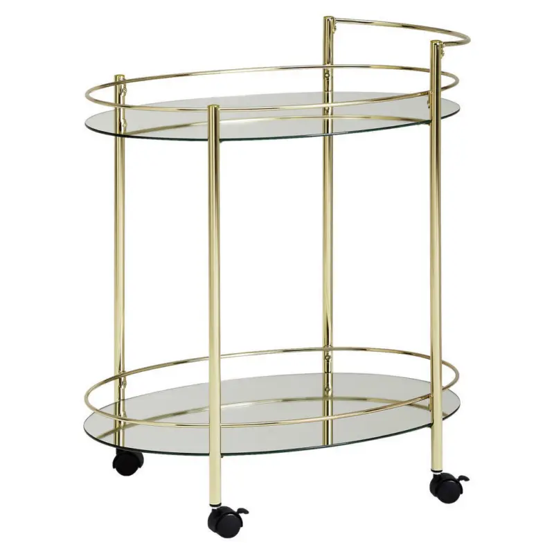 Servierwagen in Goldfarben
