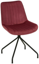 Stuhl aus Samt in Rot