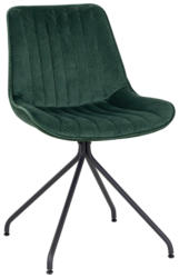 Stuhl aus Samt in Grün