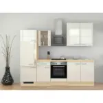 XXXLutz Lauterach - Ihr M&ouml;belhaus bei Bregenz K&uuml;chenblock 270 cm in Akaziefarben, Perlmutt