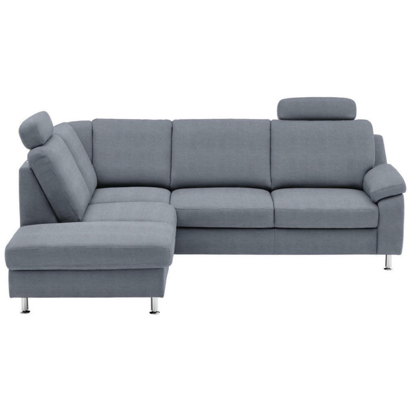 Ecksofa in Flachgewebe Blau