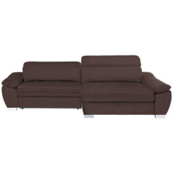 Ecksofa in Webstoff Braun