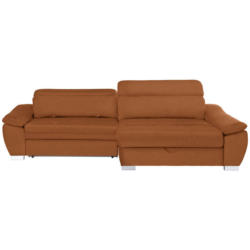 Ecksofa in Webstoff Orange