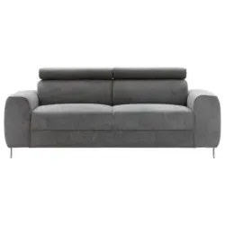 Dreisitzer-Sofa in Struktur Graphitfarben