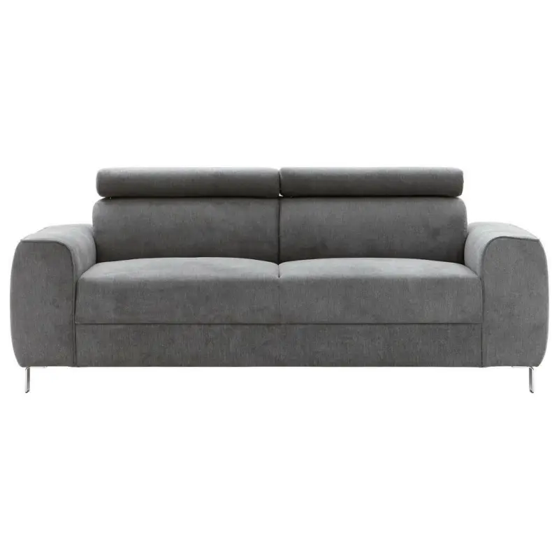 Dreisitzer-Sofa in Struktur Graphitfarben