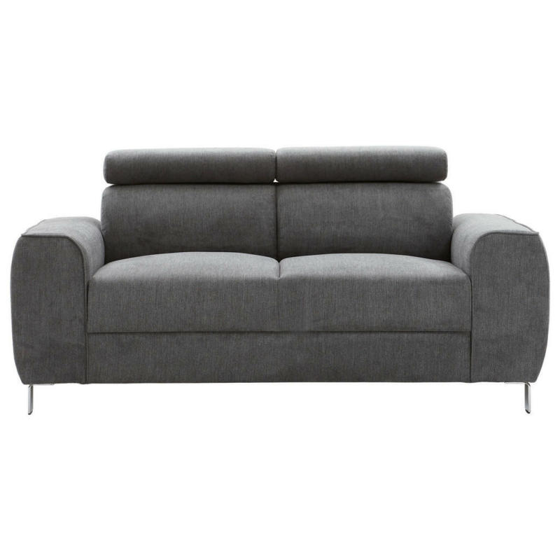 Zweisitzer-Sofa in Struktur Graphitfarben