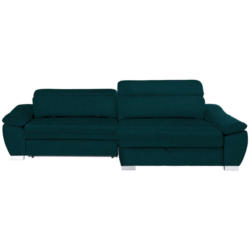 Ecksofa in Webstoff Petrol