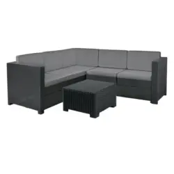 Loungegarnitur 13-teilig 196/196 cm