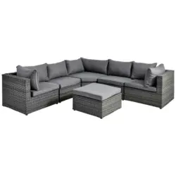 Loungegarnitur 16-teilig 277/277 cm
