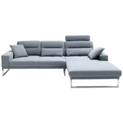 Wohnlandschaft in Flachgewebe Hellblau