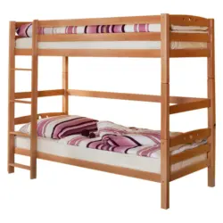 Etagenbett 90/200 cm Buchefarben