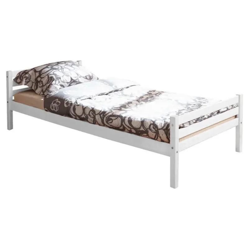 Bett 90/200 cm in Weiß