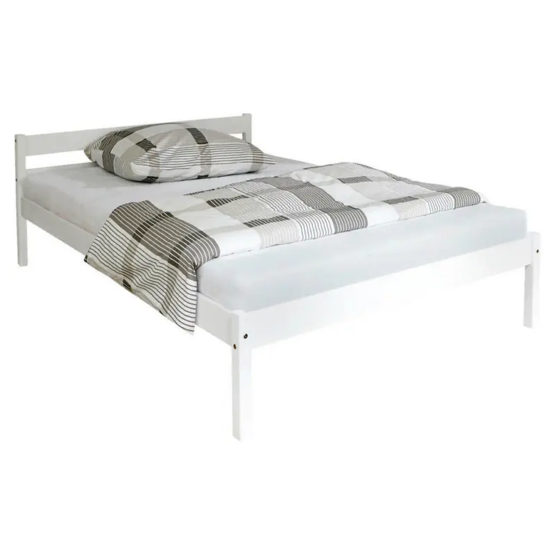 Bett 140/200 cm in Weiß