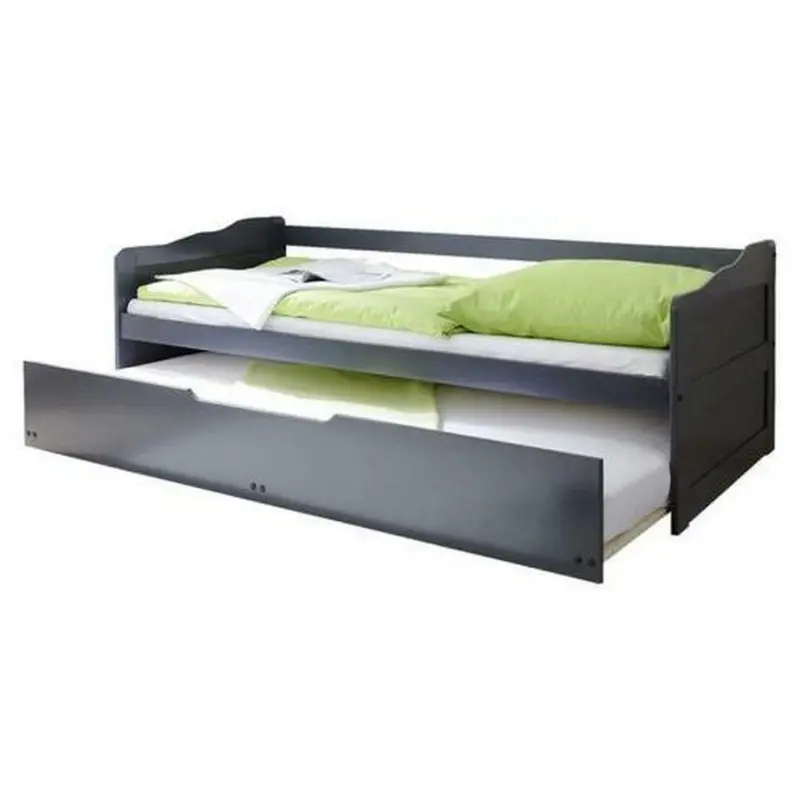 Ausziehbett 90/200 cm in Grau