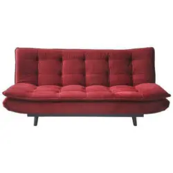 Schlafsofa in Mikrofaser Bordeaux